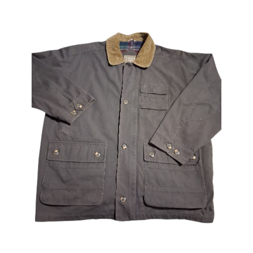 Vintage‎ Haggar Mens size XL Chore Coat Barn Field Work Utility Canvas Corduroy